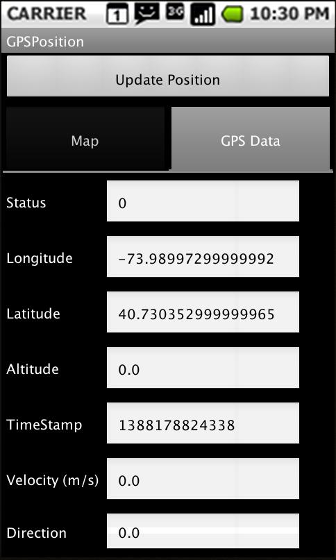 OpenStreetMap GPS Position