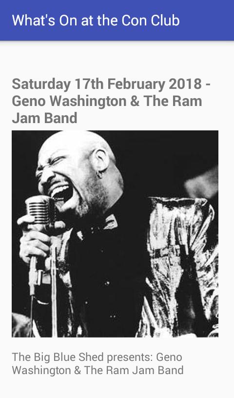 What's On at the Con Club