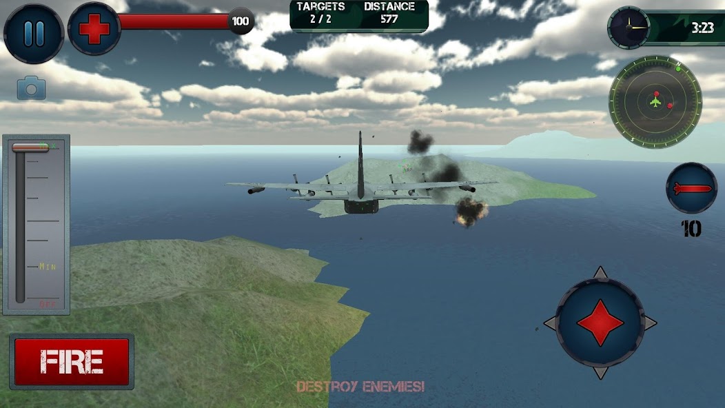 Airplane Gunship Simulator 3D