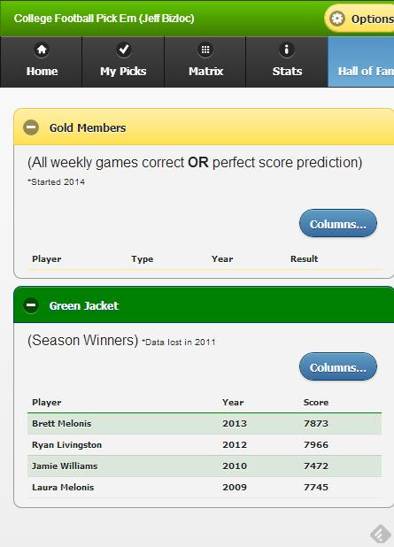 College Football Pick'em