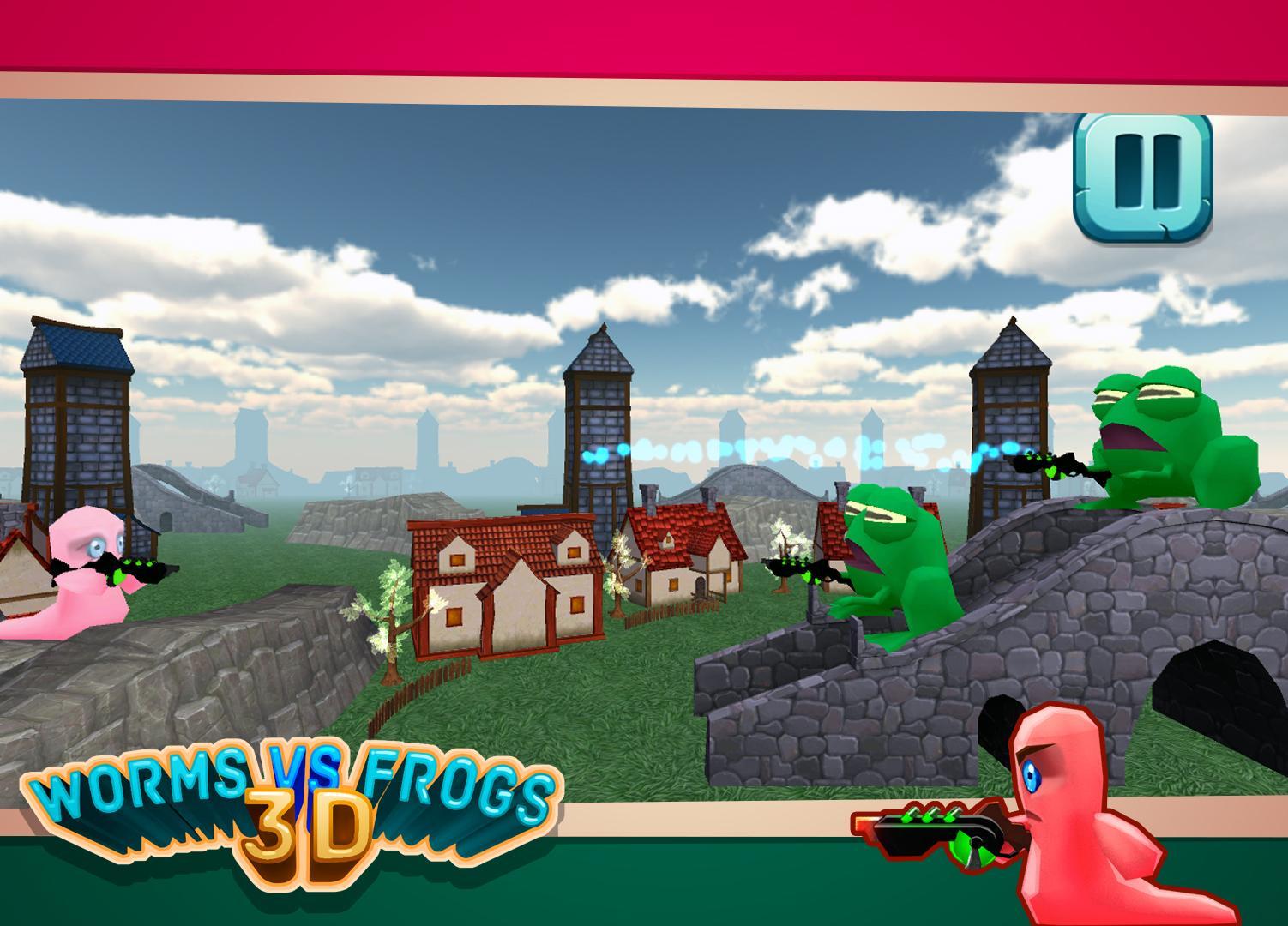 Worms Vs Frogs 3D