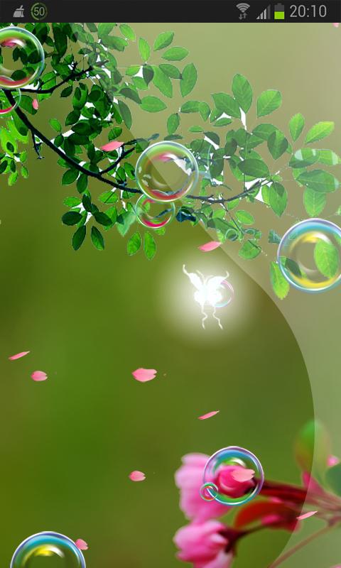 Pink Sakura Flow Bubbles HD