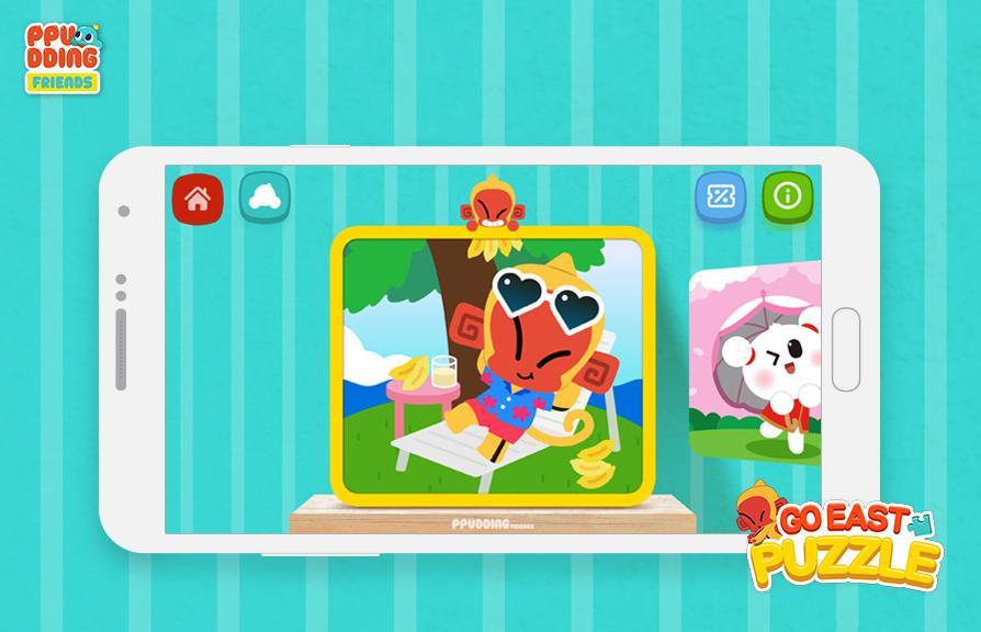 Go East! Puzzle for kids