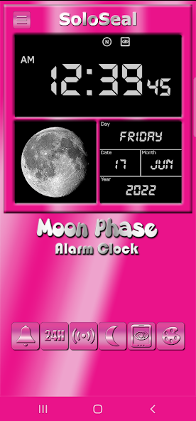 Moon Phase Alarm Clock