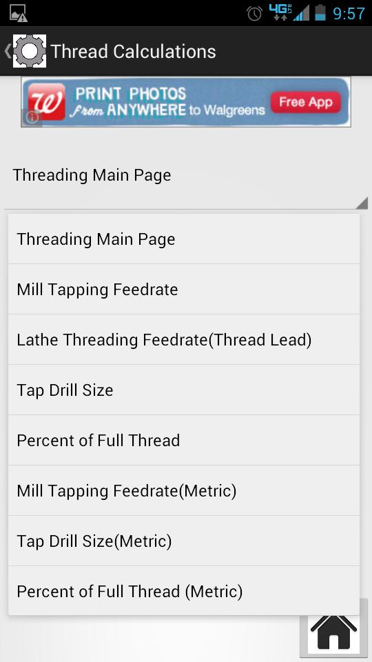 Machinist Thread Calculator