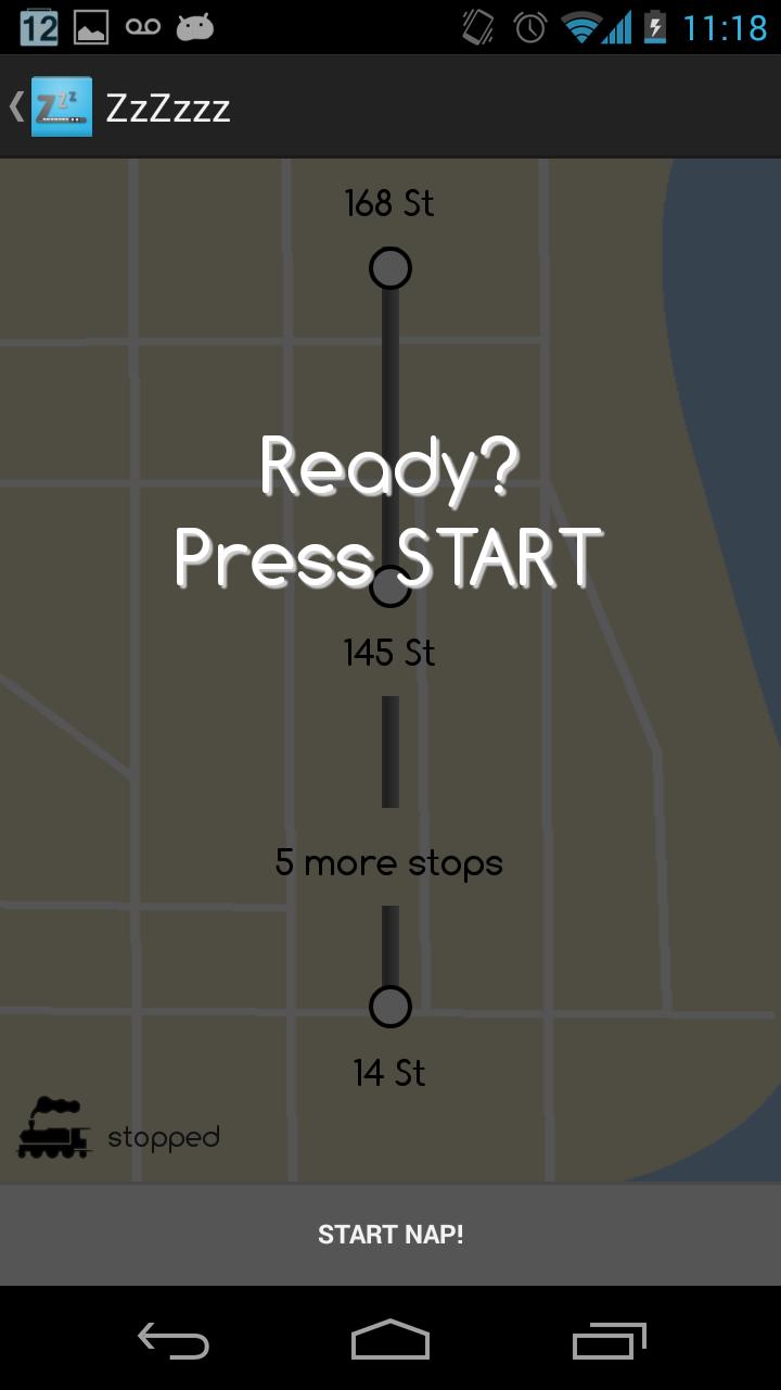 Metro Nap App for NYC Subway
