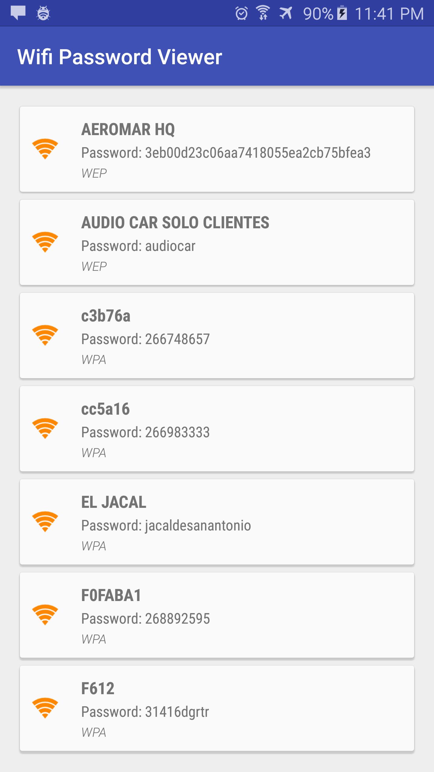 Wifi Password Viewer