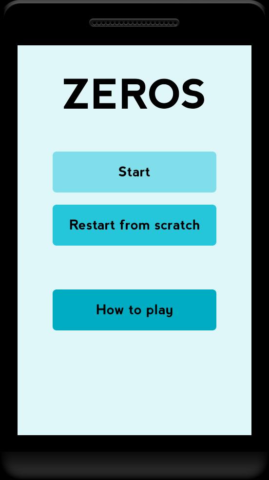 ZEROS - Brain puzzle numbers