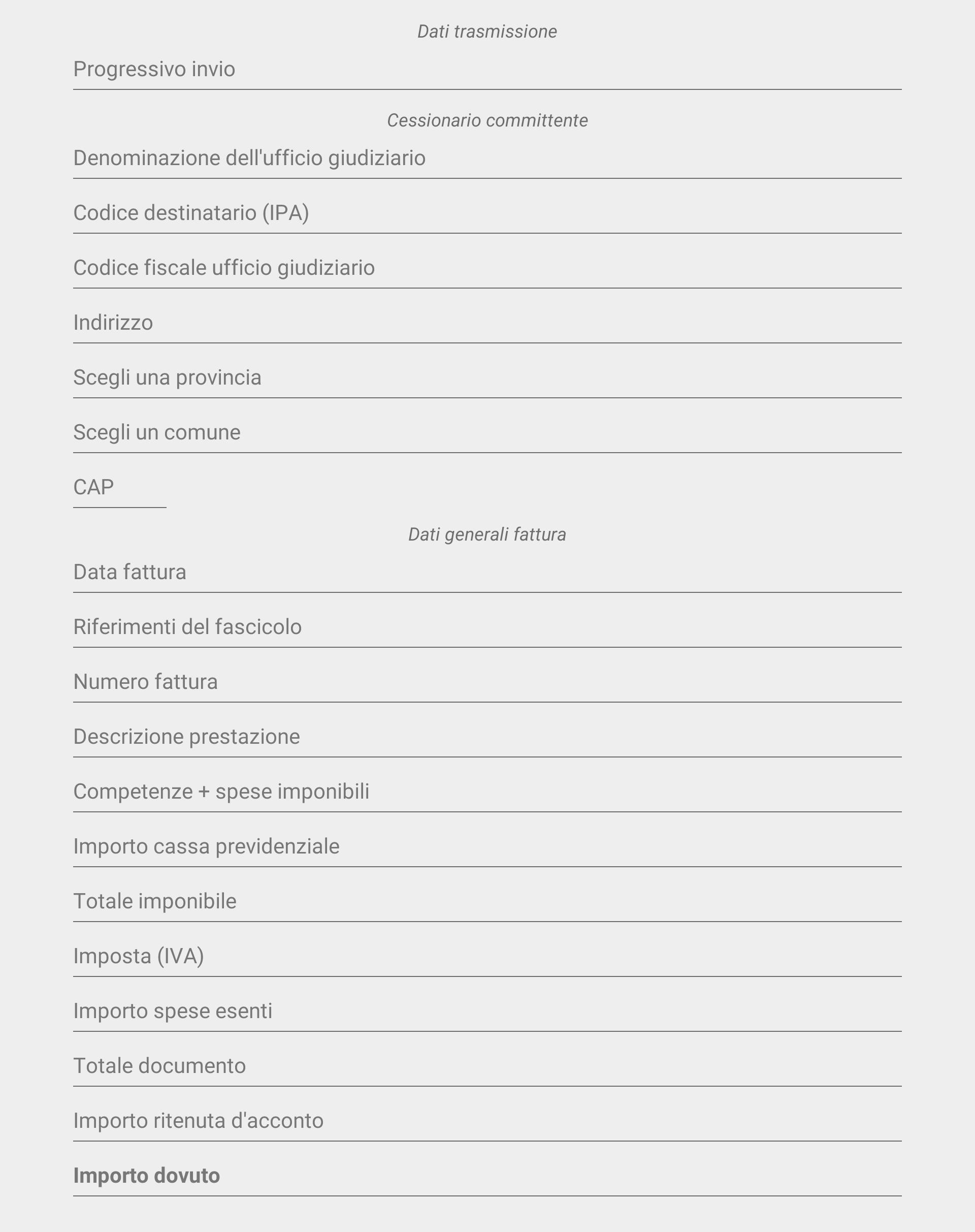 Fatturazione elettronica PA