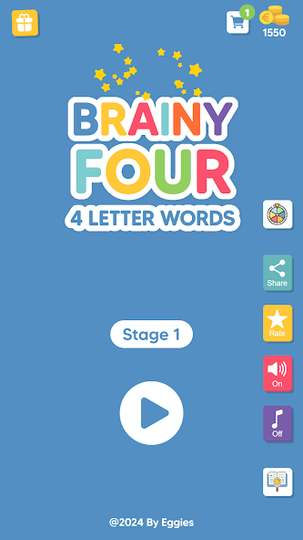 Brainy four: Four letter words