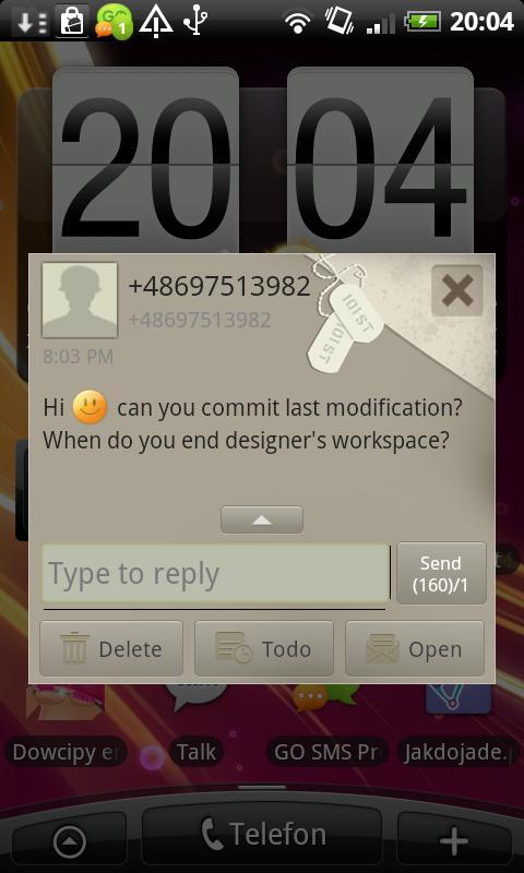 GO SMS Pro Military Theme Free