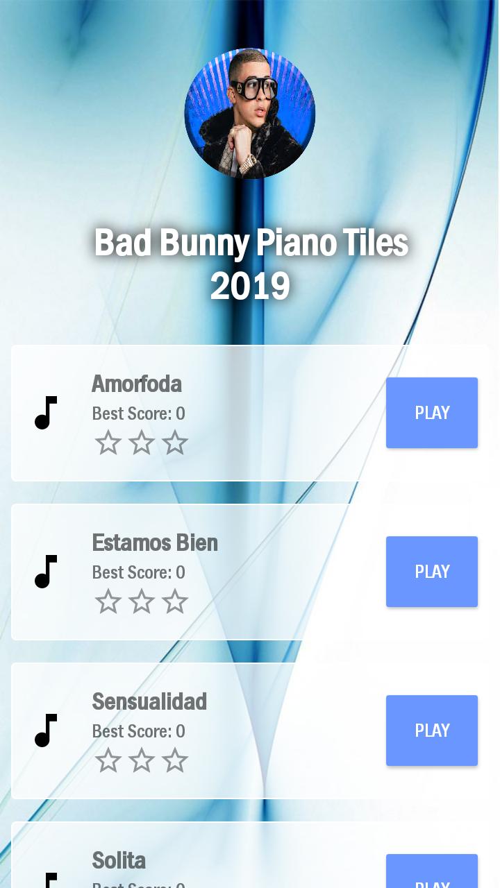 Bad Bunny Piano Tiles 2019