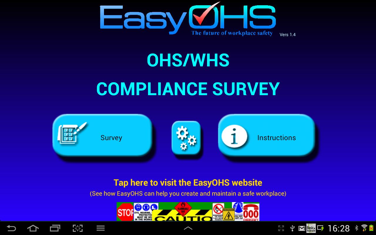 OH&S SAFETY COMPLIANCE SURVEY
