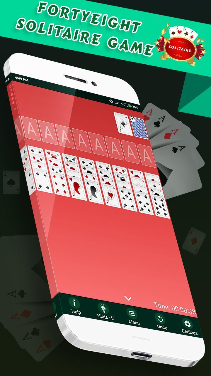 Forty & Eight Solitaire  -  Free Classic Card Game