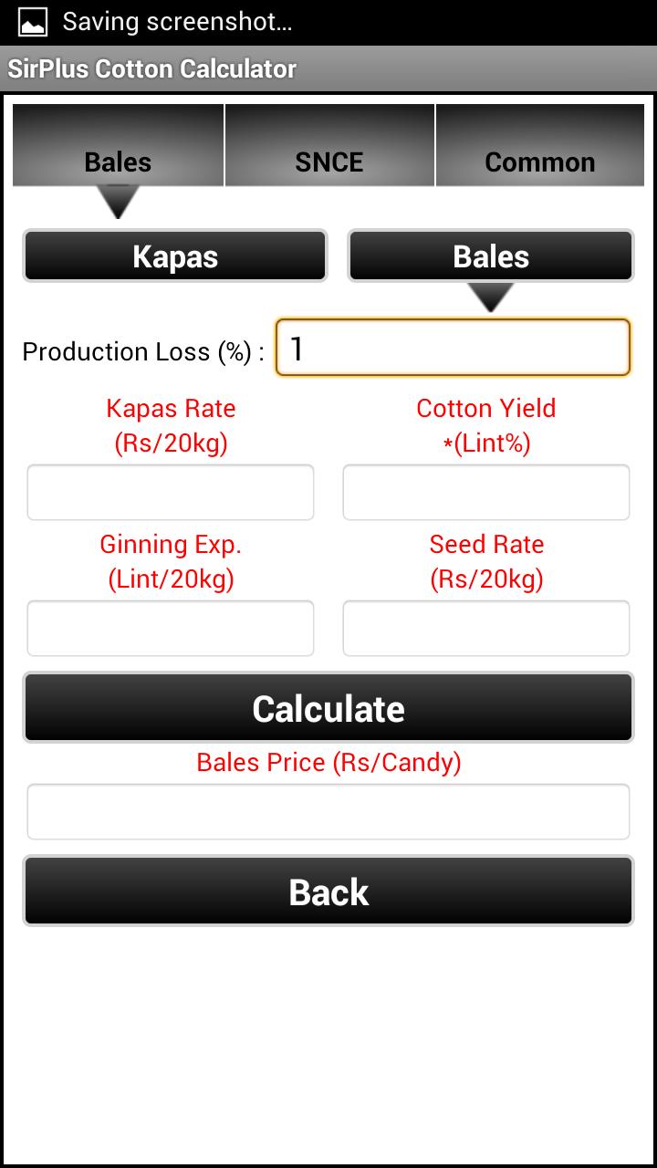SirPlus Cotton Calculator