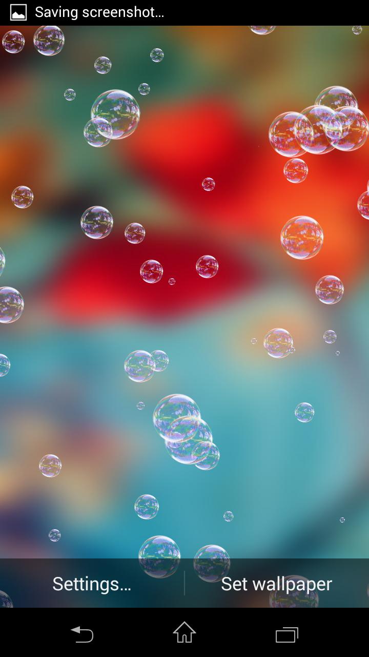 3d bubbles live wallpaper