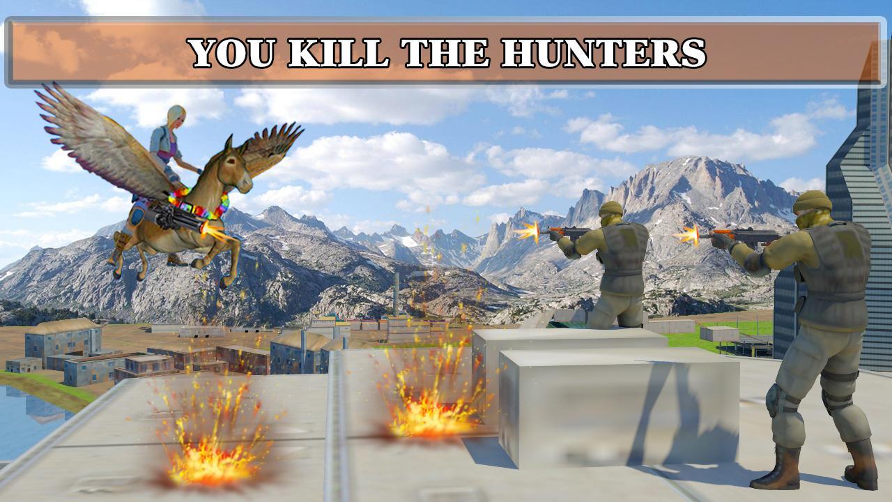 Flying Animal Donkey Simulator