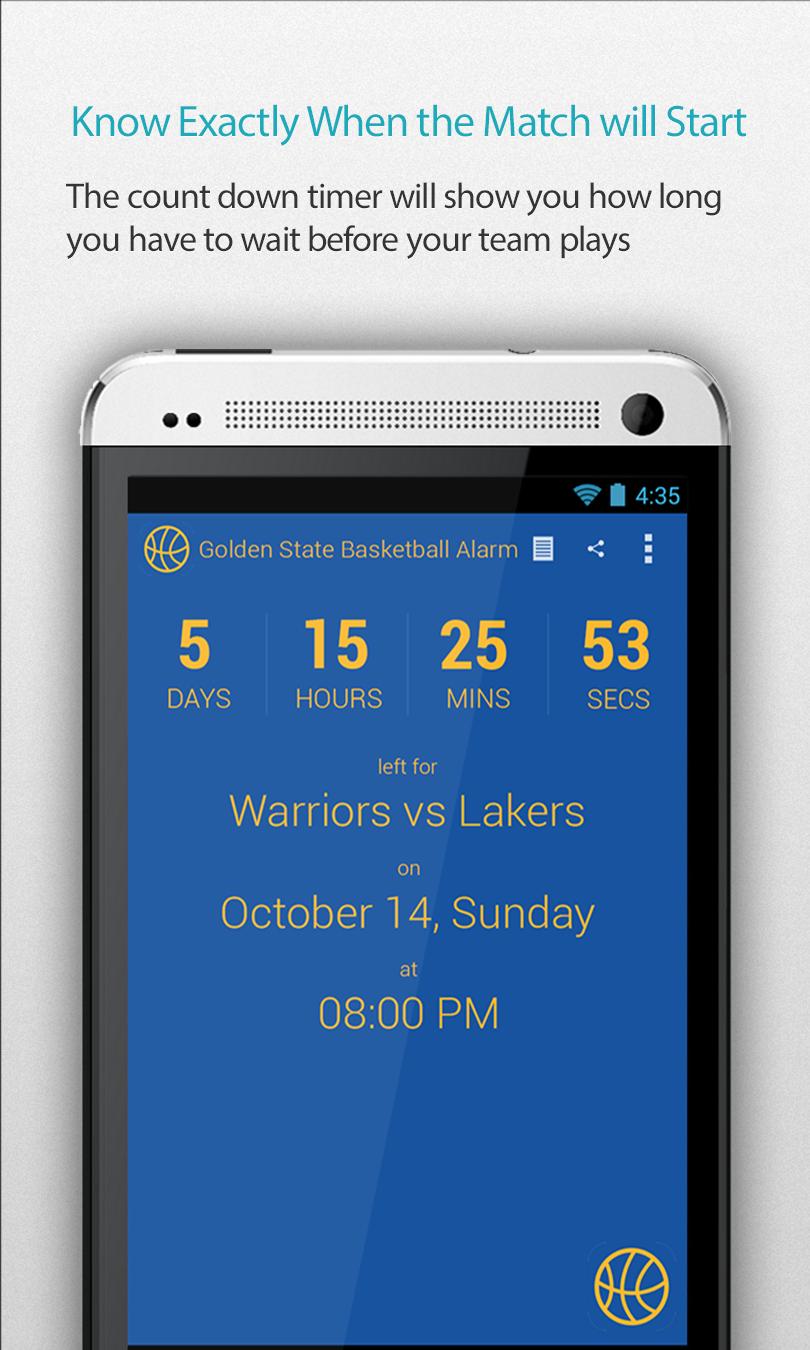 Golden State Basketball Alarm