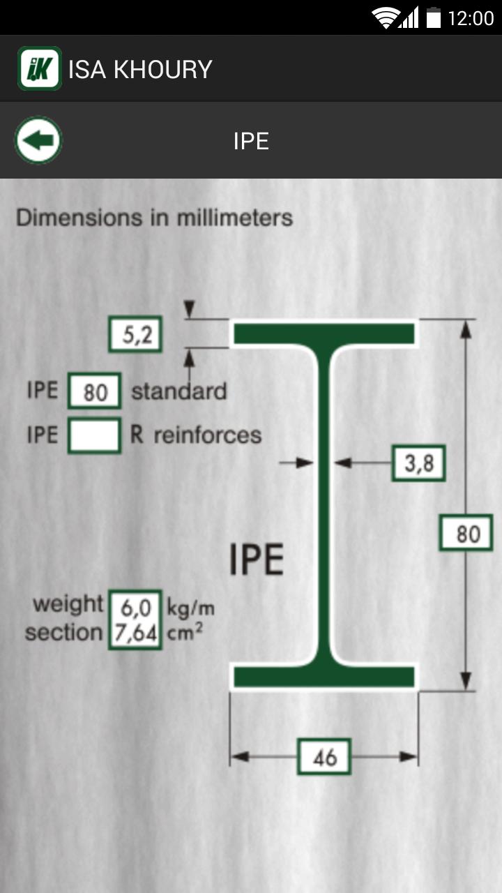 ISA KHOURY Steel Sections App