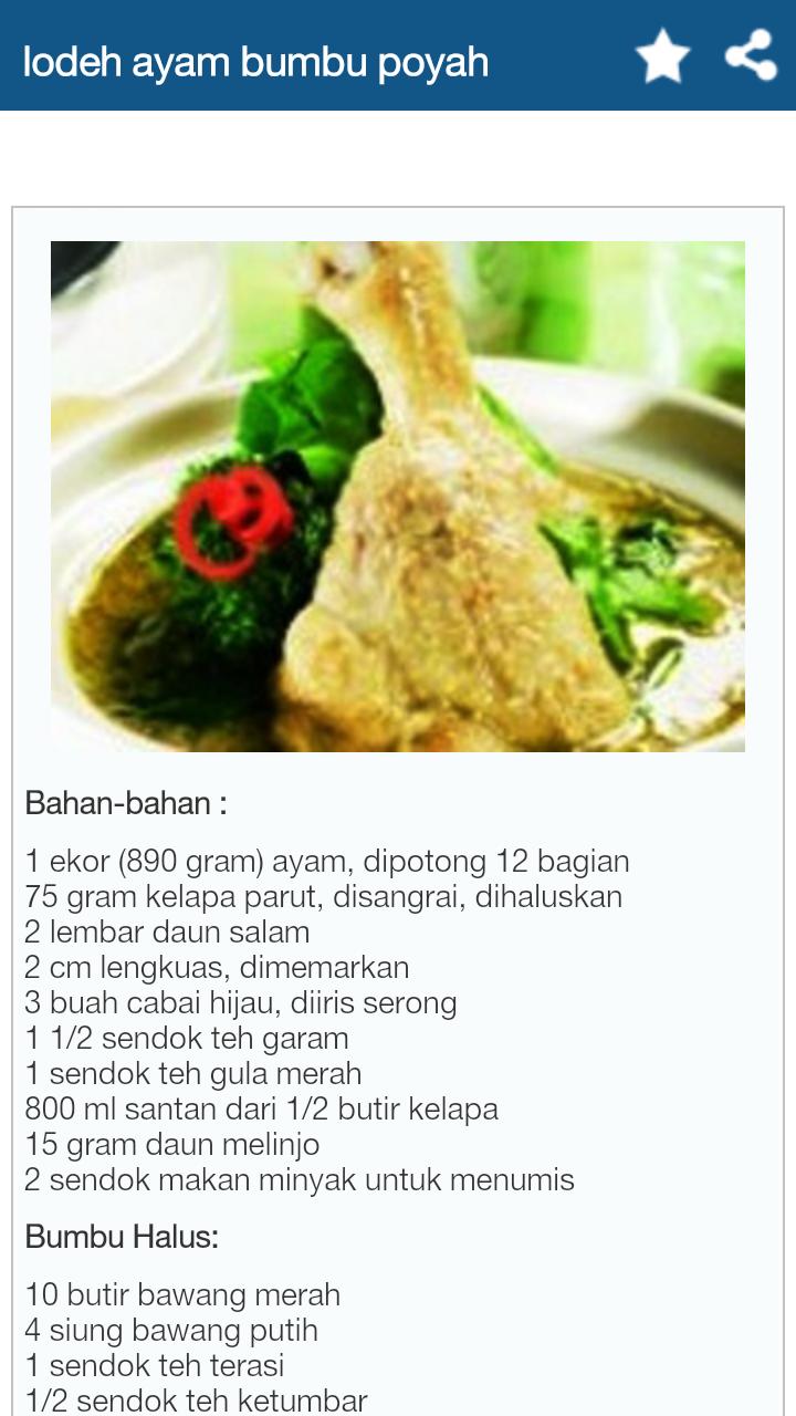 Resep Lodeh Pilihan