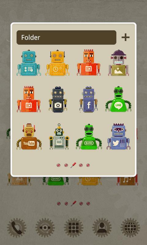 VTG Robot LINE Launcher theme