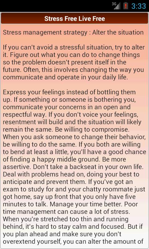 Stress Free Live Free