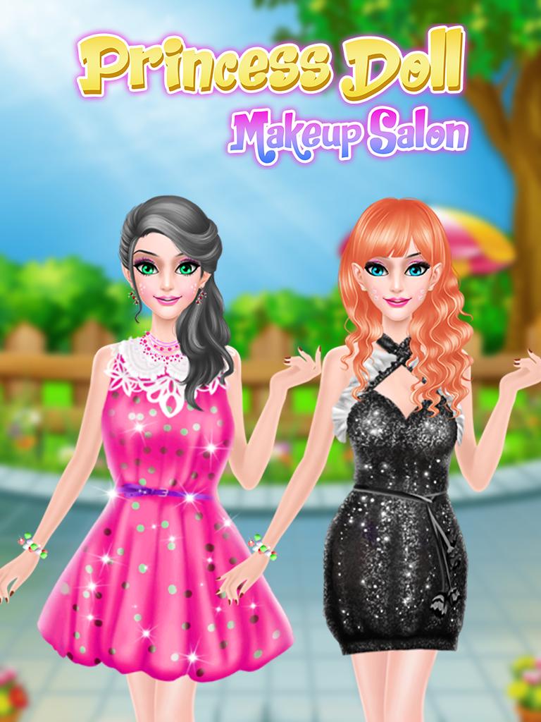Pink Princess Makeover: Fashion Doll Salon Game