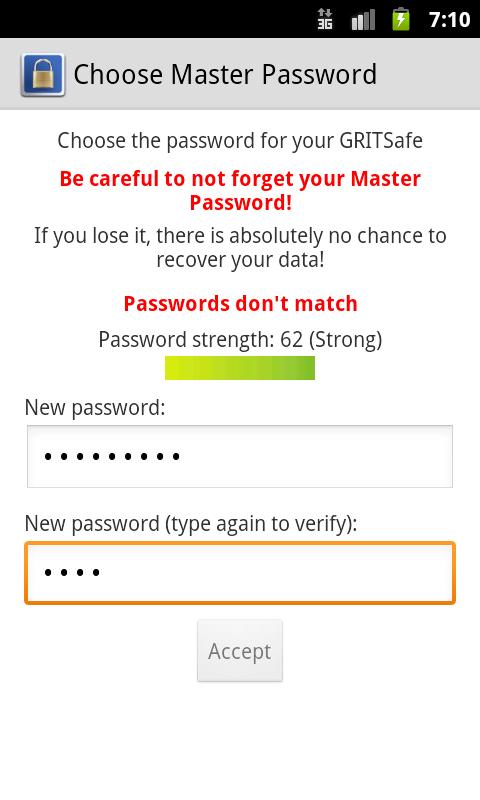 GRITSafeTrial password manager