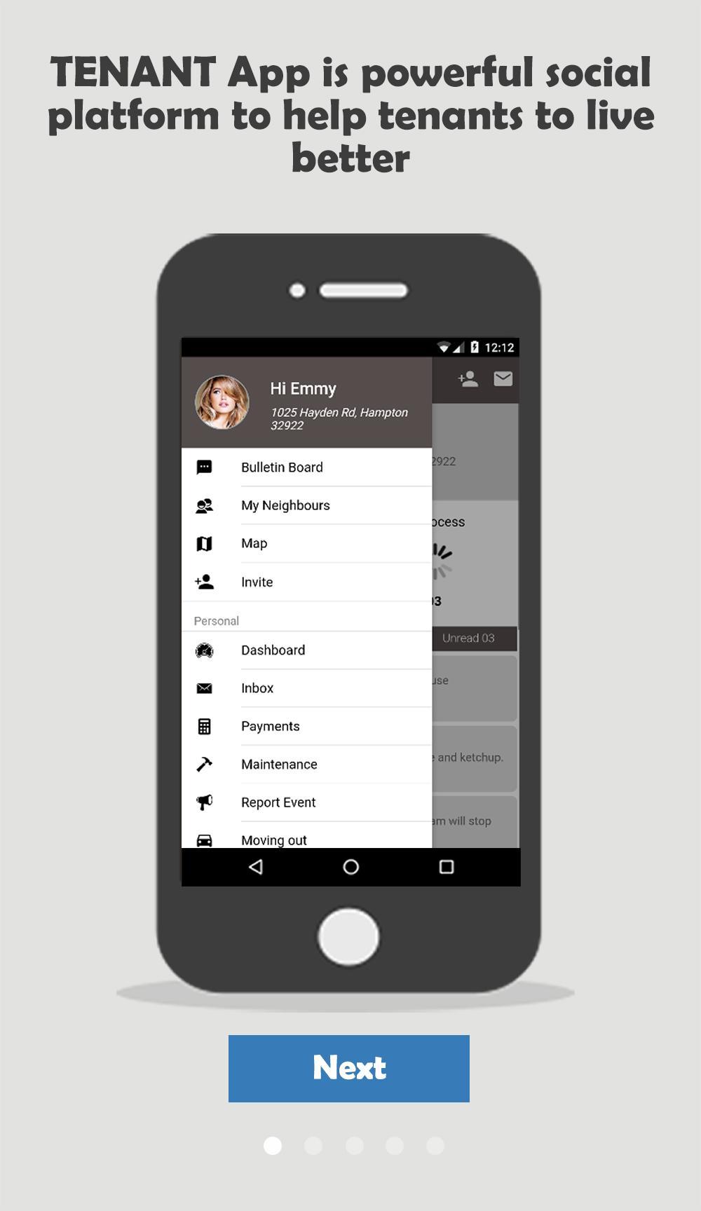 TENANT Portal - Chat with Neighbors, Pay rent