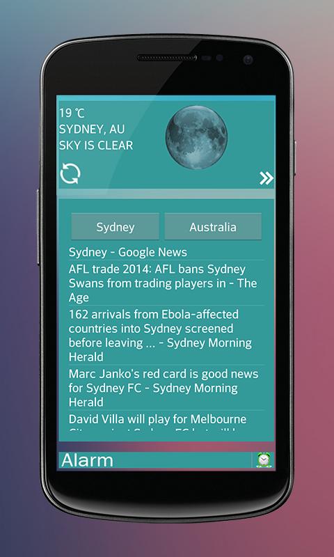 Smart News and Weather Widget