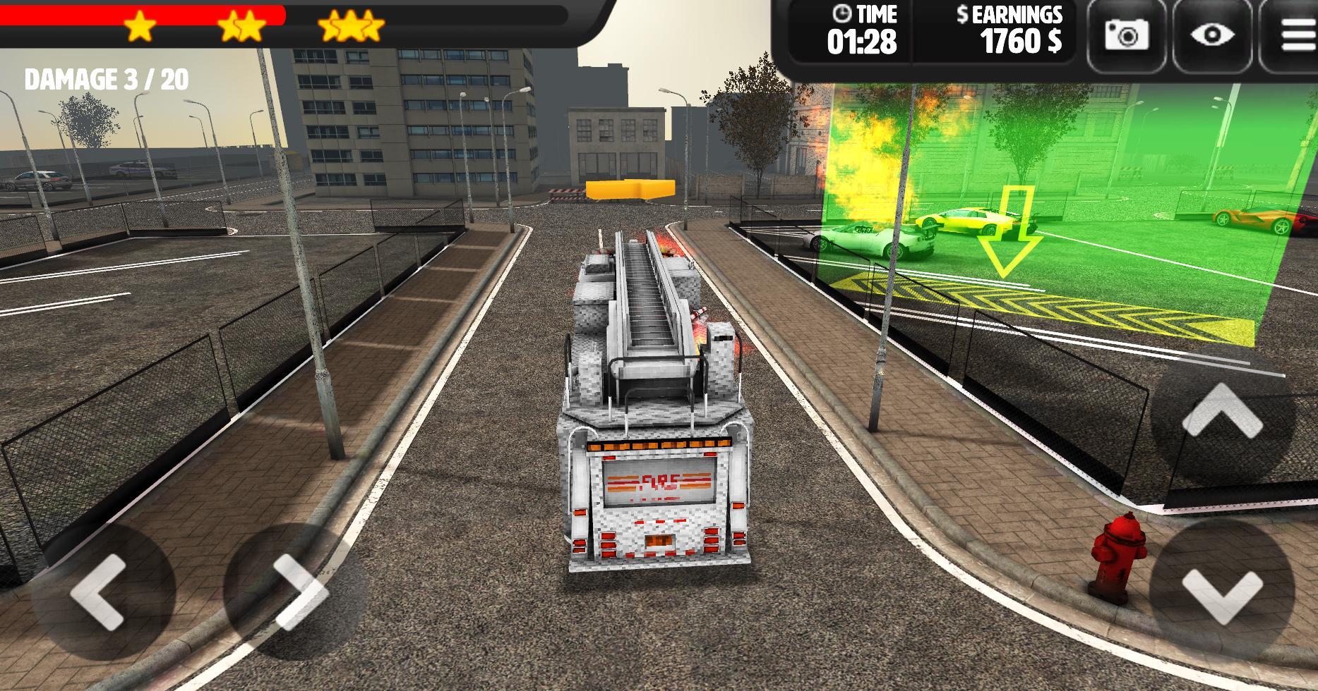 3D Firetruck Parking