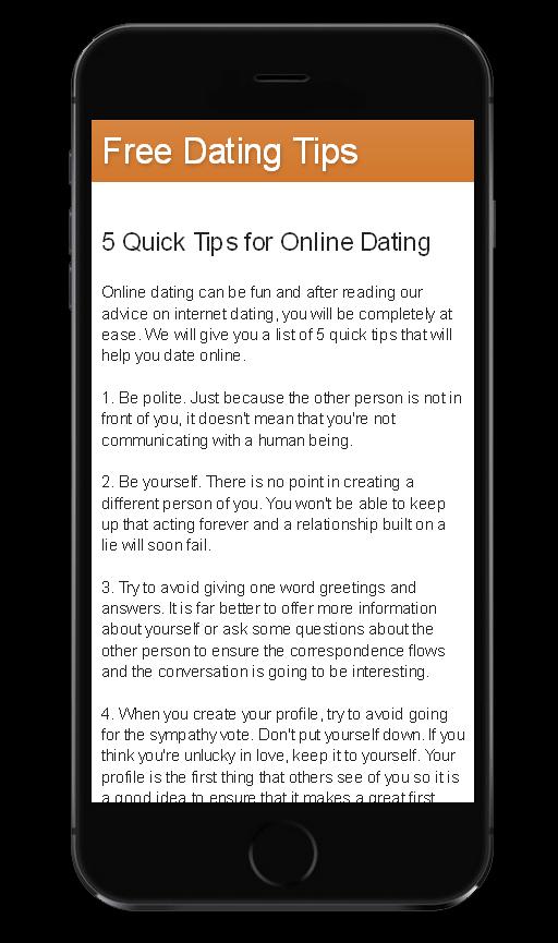 Free Dating Tips