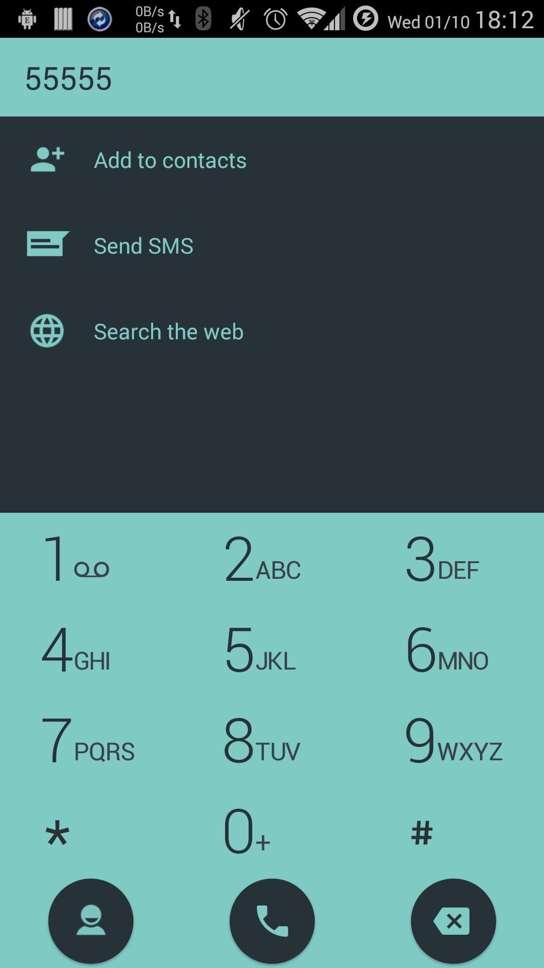 Dialer theme Droid L Invert