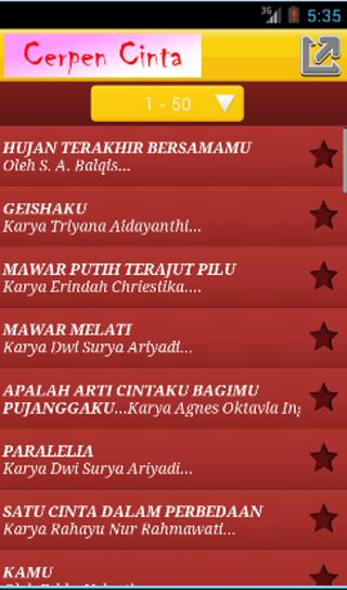 Kumpulan Cerpen Cinta