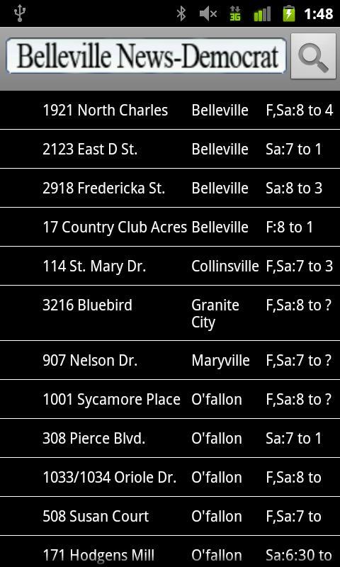 Belleville Garage Sales