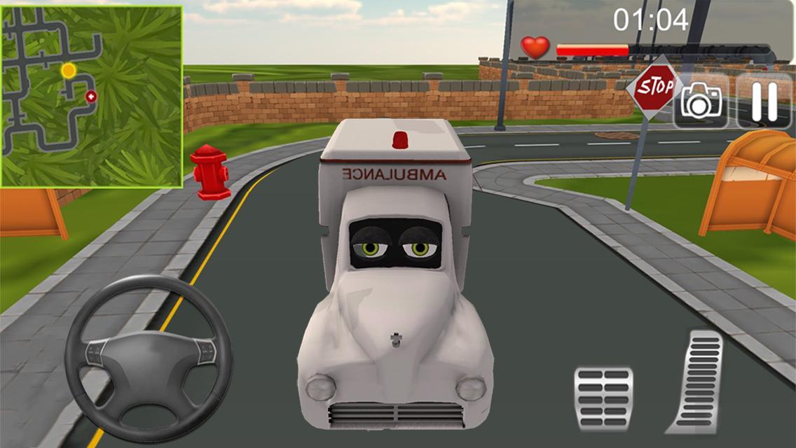 Crazy Ambulance City Racer 3D