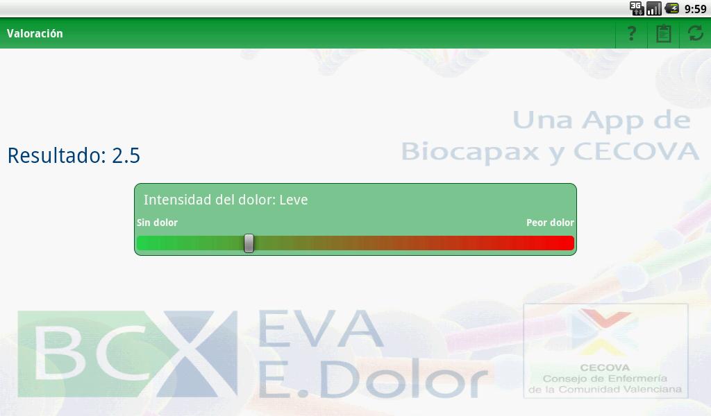 BCX EVA ESCALA DEL DOLOR