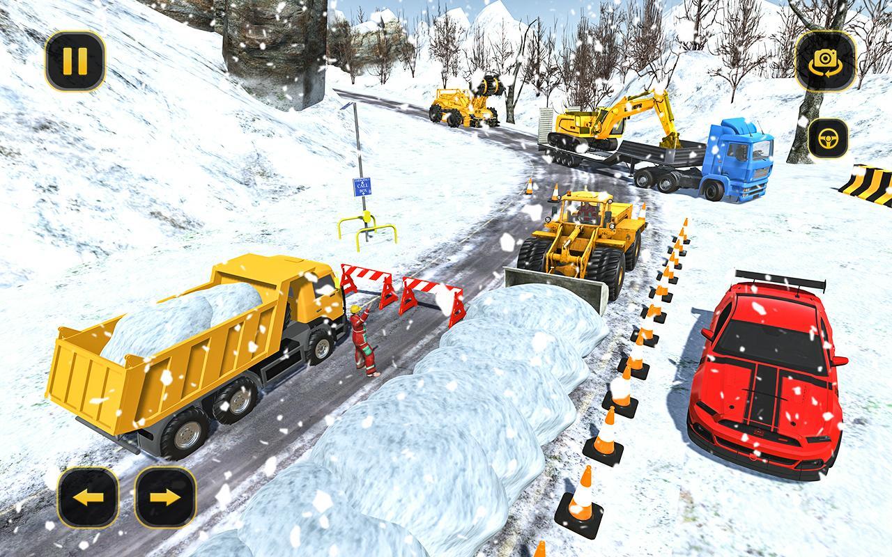 Snow Plow Truck Driving Sim