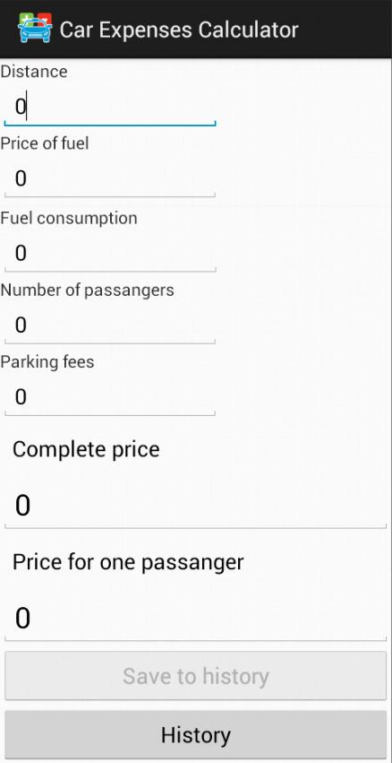 Car Expenses Calculator