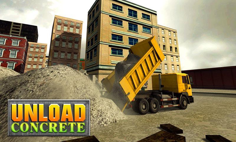 Concrete Excavator Tractor 3D