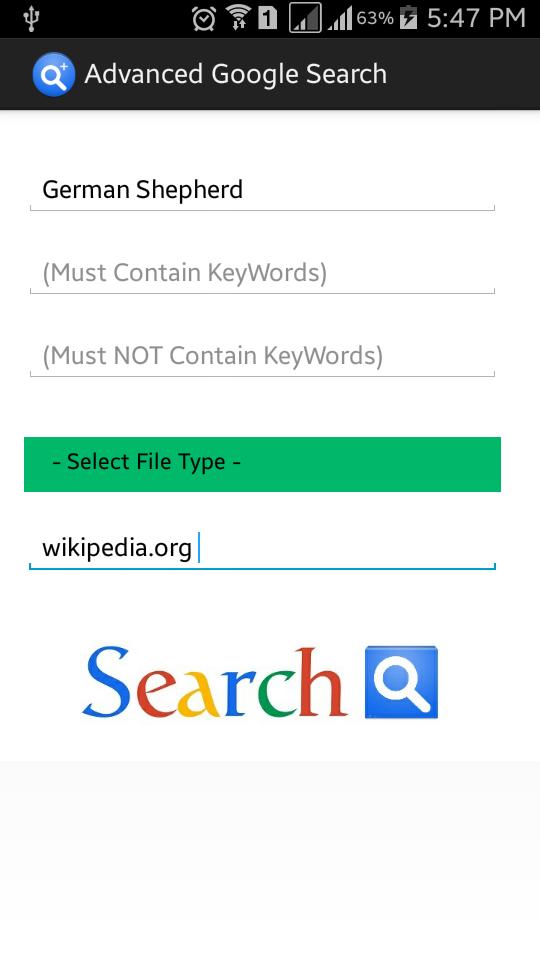 Advanced Search