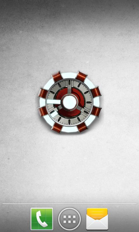 Arc Reactor Clock Widget