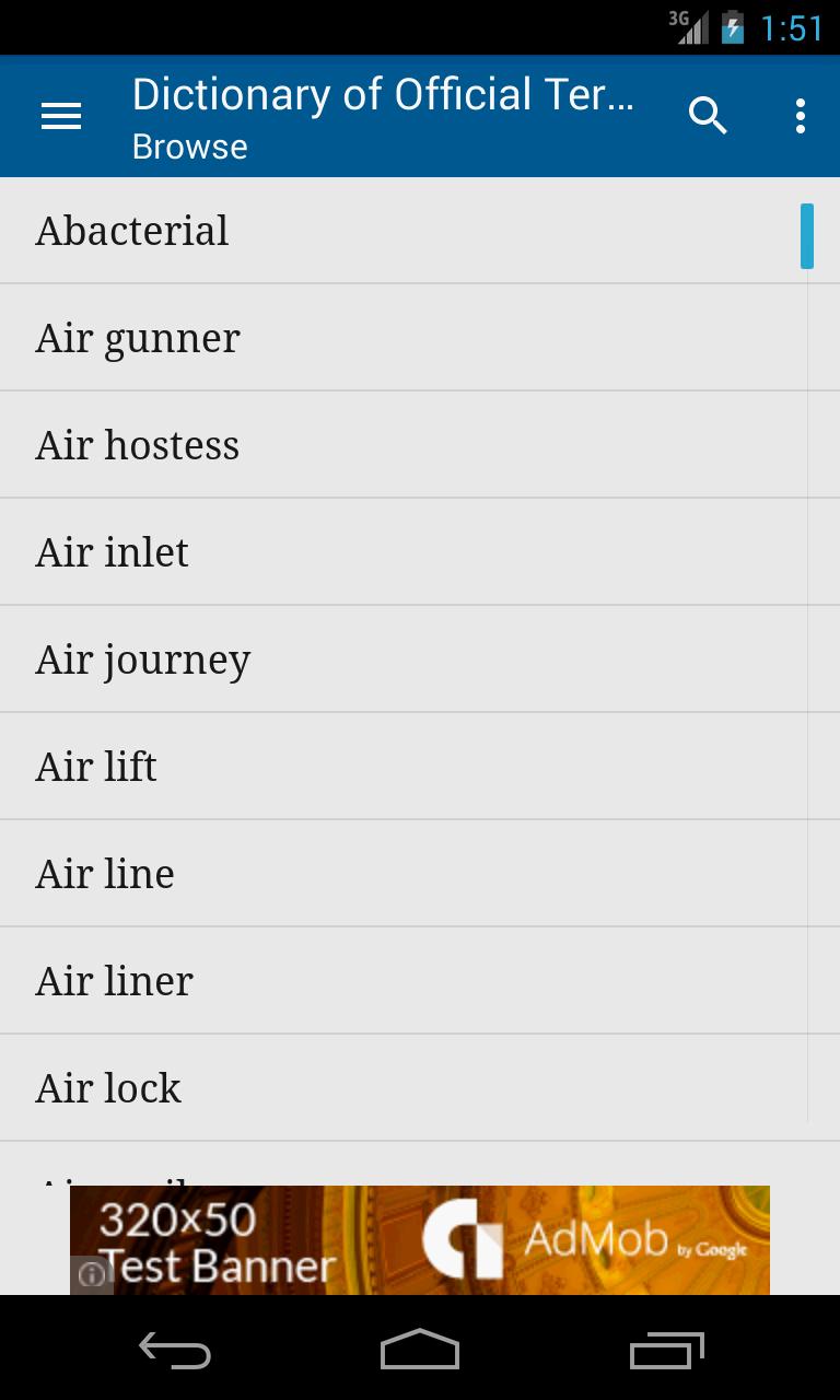 Dictionary of Official Terms