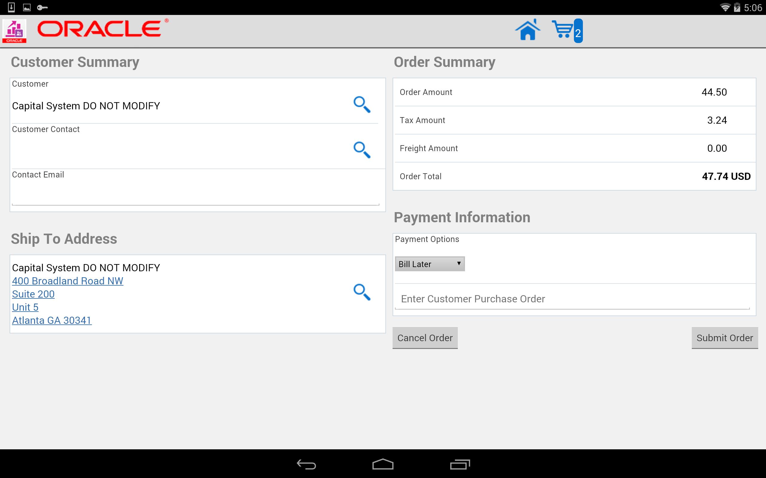 Sales Order Entry - JDE E1