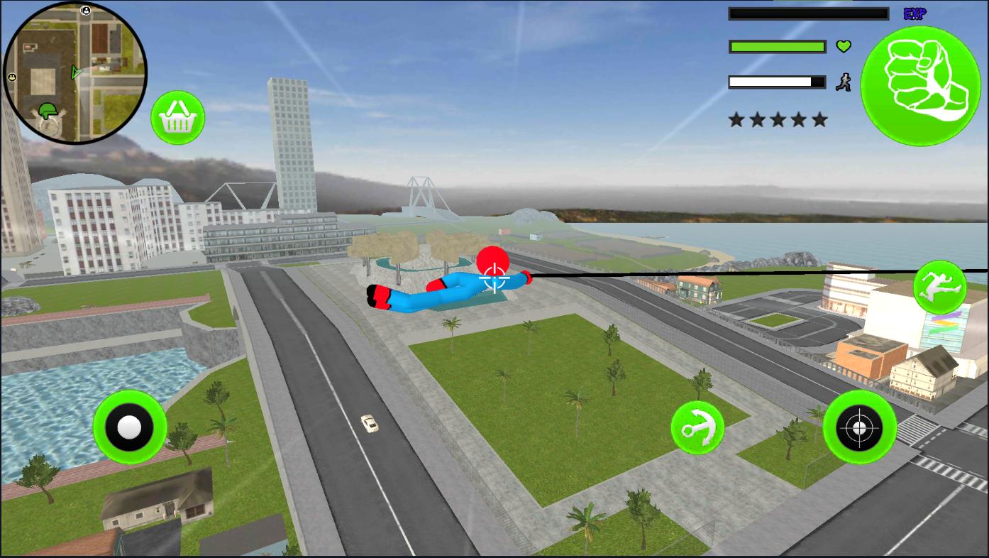 Flying-Spider StickMan Rope Hero Strange Gangster