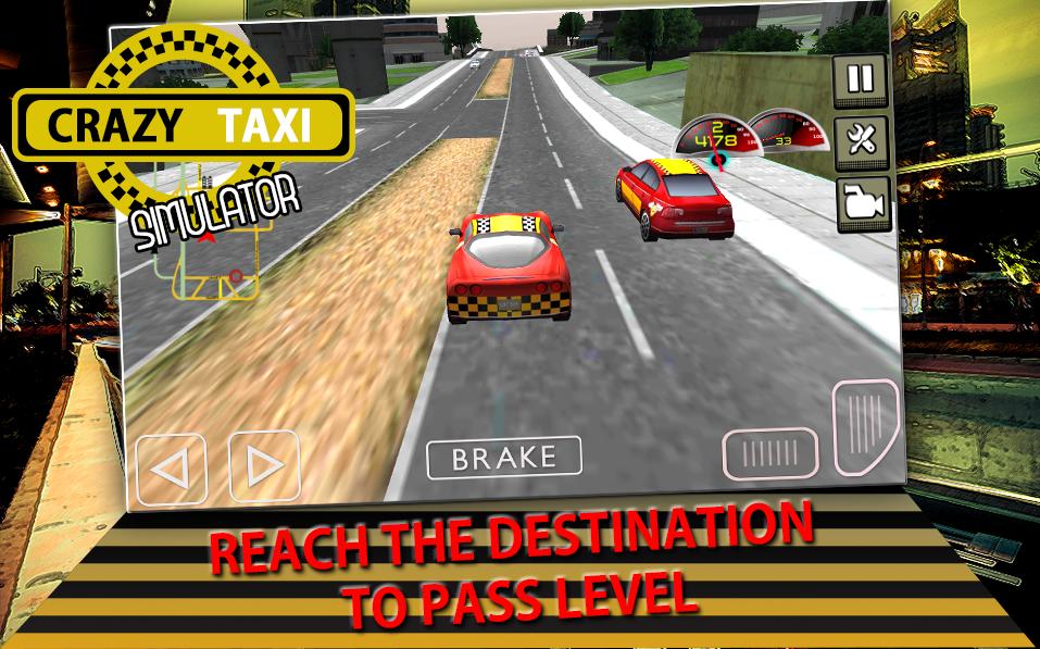 Crazy Taxi Simulator 3D