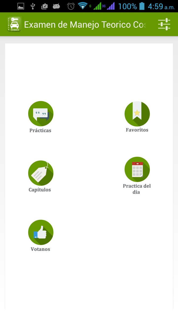 Examen de manejo teorico cosev