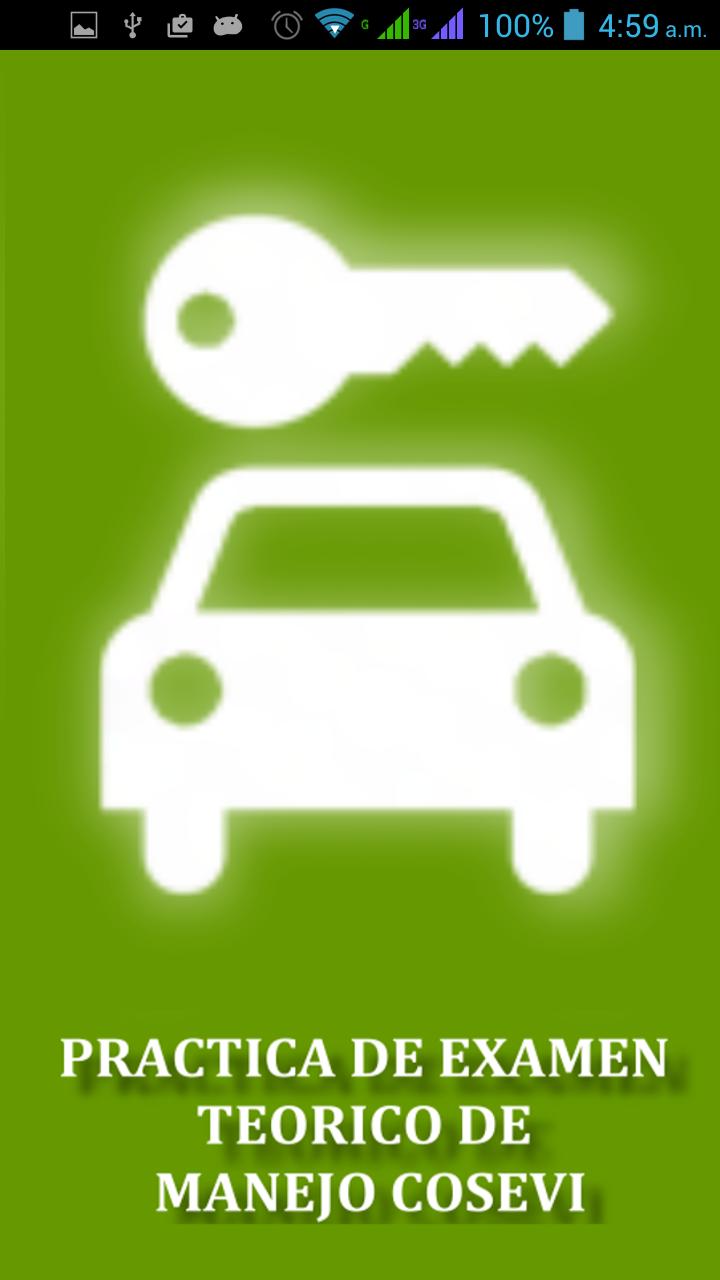 Examen de manejo teorico cosev