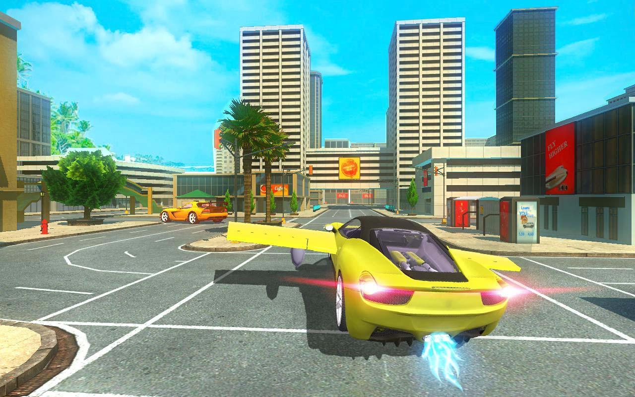 Futuristic Flying Car Taxi Simulator Driving