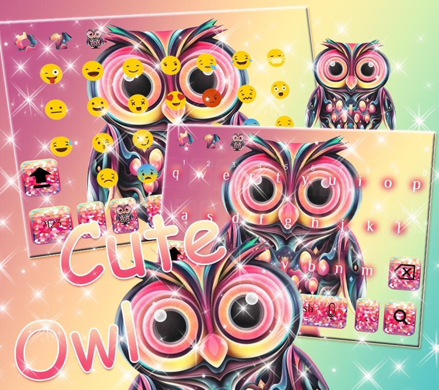 Cute owl Keyboard Theme